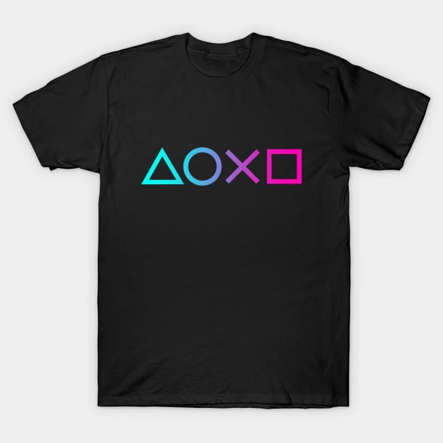 PS4 Ombre [Large Print] T-Shirt by TealYEEZUS